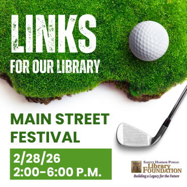 Links For Our Library with a picture of a gold ball on grass and a putter